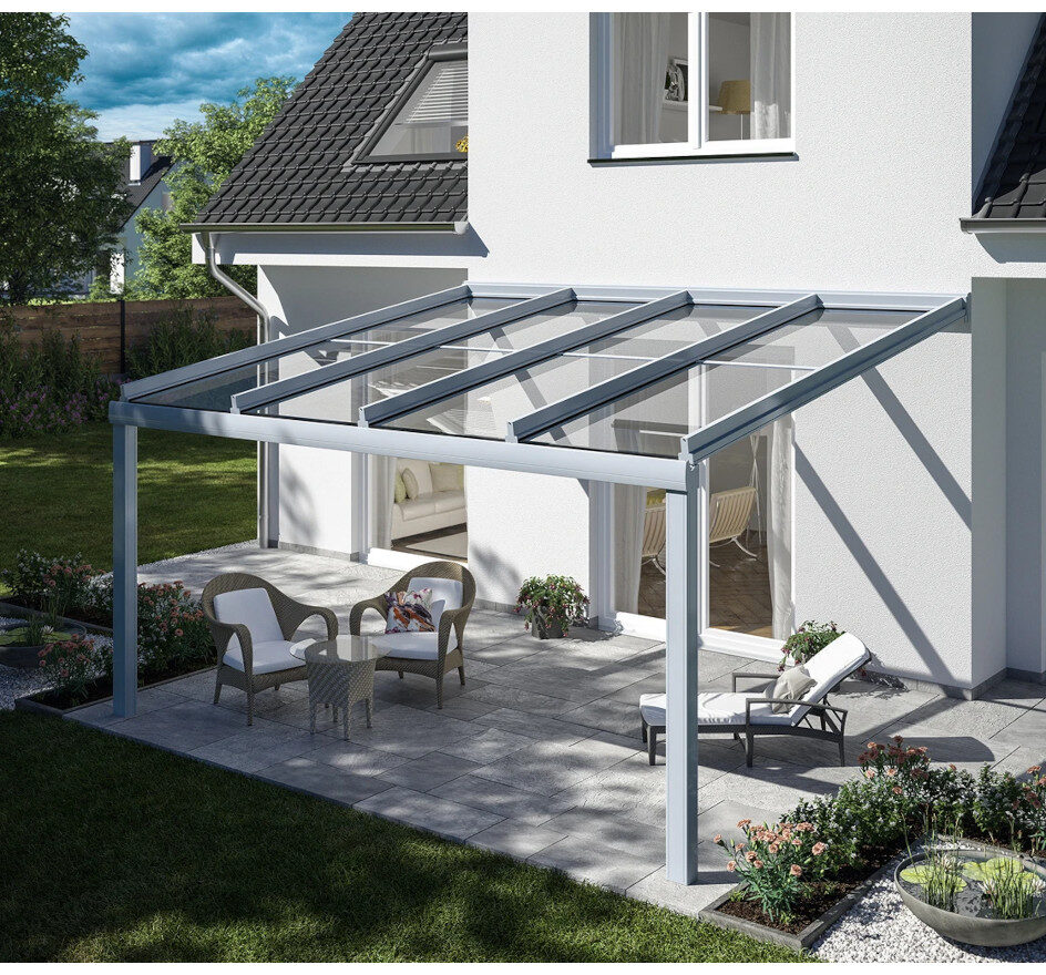 Kvaliteetne klaaskatus terrassile